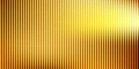 Abstract background with a captivating array of vertical lines, featuring a striking transition from deep orange to brilliant yellow, creating an energetic pattern. © MDISMAIL
