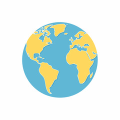 Fototapeta premium Stylized Globe Illustration