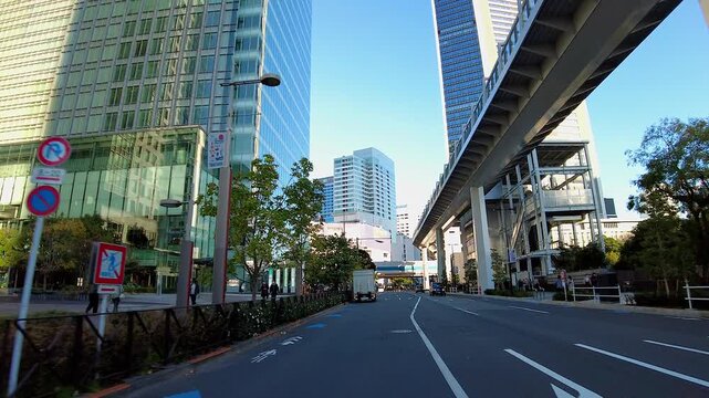 ゆりかもめ竹芝の東京ドライブ