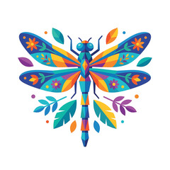 Colorful Dragonfly Insect With Wings. © Bintang