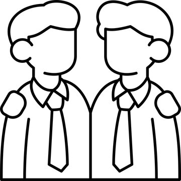 Line Art Business Partner Icon