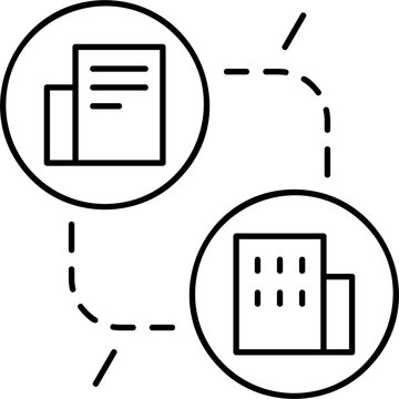 Line Art B2B Connect Icon