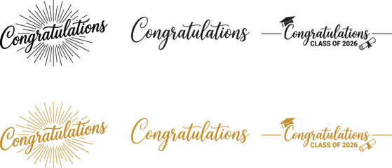 Graduation congratulations quotes and class of 2026 logos © Md. Farhad  Howladar