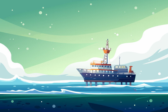 Deep Sea Mining Vessel Dynamic Positioning Scene