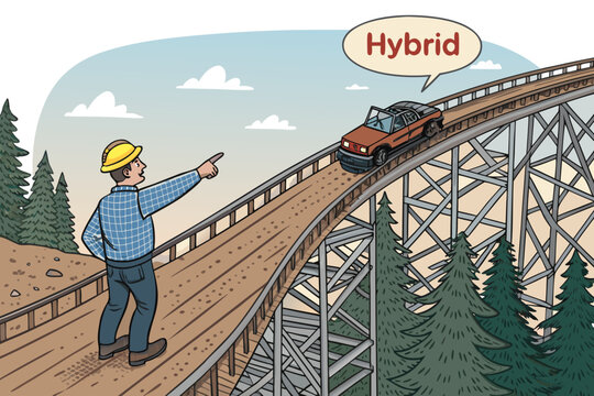 Hybrid Steel Wood Coaster Scene With A Cross Sec