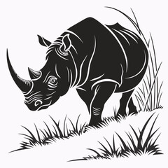 rhino vector illustration © Sadia