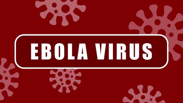 Ebola Virus Alert Animation | Medical Outbreak Warning Motion Background