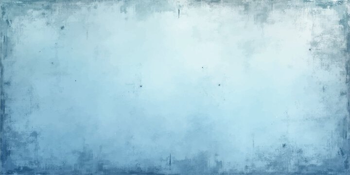 A vintage blue grunge background featuring an aged wall texture with light smoke and cloud patterns, offering perfect copy space for design