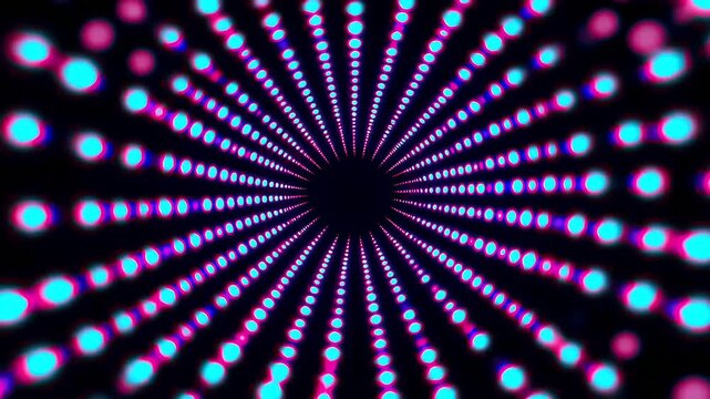 Vibrant multicolored light dots pattern background.