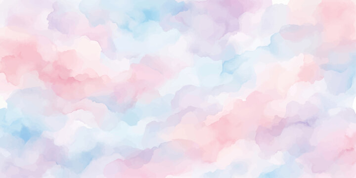 Abstract Dreamy Pastel Cloud Background