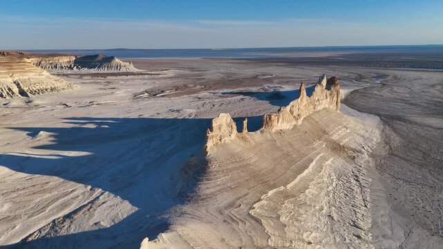 Bozzhyra is a tract in the western part of the Ustyurt Plateau on the Mangyshlak Peninsula in the Mangystau Region of Kazakhstan	