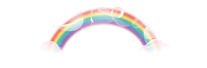 Fototapeta premium Rainbow, colorful arc, vibrant spectrum, abstract background