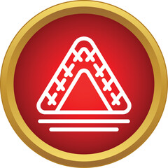 Wigwam tent icon representing camping and outdoor shelter © ylivdesign
