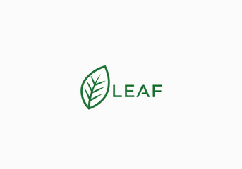 Fototapeta premium Leaf Logo approachable symbol designed for universal recognition