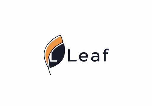 Leaf Logo adaptable icon for print digital and merchandise