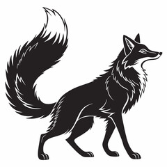 Obraz premium vector illustration of a wolf
