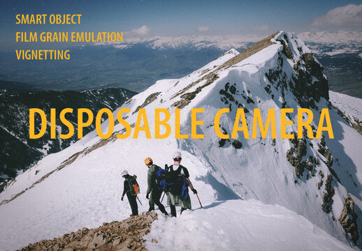 Disposable Camera Effect With Smart Object, Film Grain Emulation and Vignetting