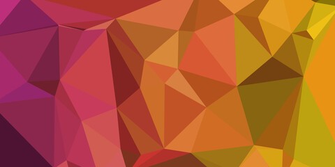 Fototapeta premium おしゃれな背景画像 ポリゴンデザイン幾何学背景 抽象的な幾何学模様 Abstract delaunay voronoi trianglify polygon mosaic gradient background illustration