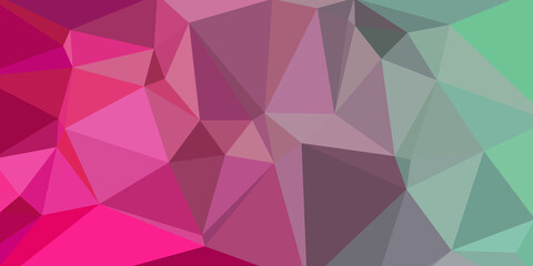 Fototapeta premium おしゃれな背景画像 ポリゴンデザイン幾何学背景 抽象的な幾何学模様 Abstract delaunay voronoi trianglify polygon mosaic gradient background illustration