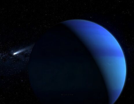 Neptunes Azure Depths - A Distant Worlds Mystique Unveiled.
