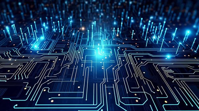 Technology digital circuit board pattern abstract background