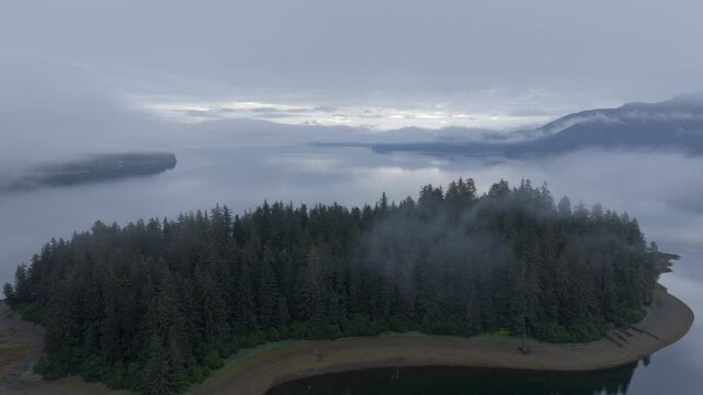 Neka Bay Wilderness Alaska Drone Aerial View