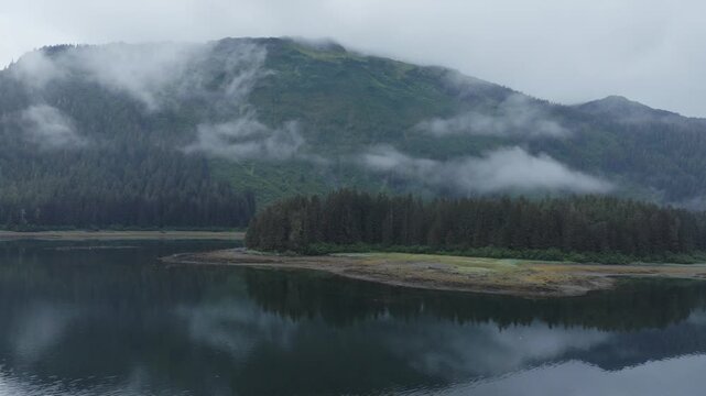 Neka Bay Wilderness Alaska Drone Aerial View