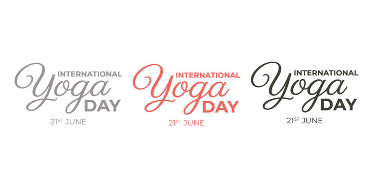 International yoga day logos