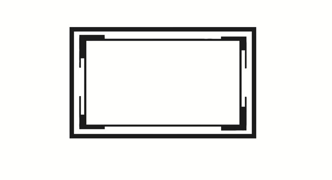 Simple black rectangle frame border.