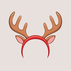 Fototapeta premium Reindeer Antler Headband