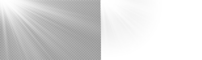 Yellow Sunlight Bright Glow Isolated. Png overlay Sun isolated © David