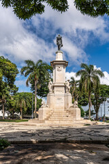 Obraz premium Praca Dom Pedro II square in the city of Belem, state of Para, Brazil. It is located in front of the governors residence