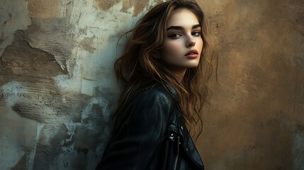 Fototapeta premium Beauty portraits of female in ultra-realistic commercial photo style.