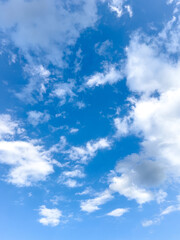 Obraz premium Blue Sky With Wispy Clouds