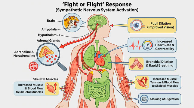 Fight or flight response sympathetic nervous system