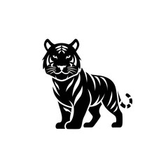 Obraz premium tiger on white background