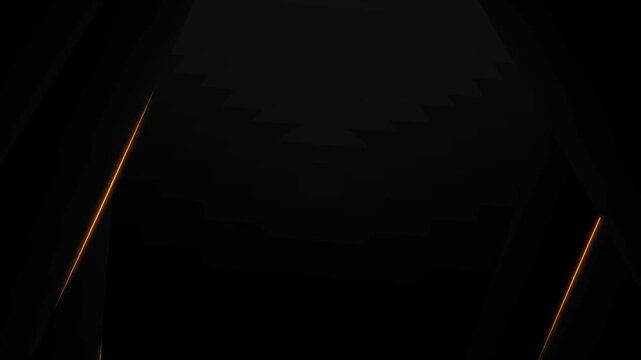 Gold neon lines creating a premium geometric border on a dark black background.