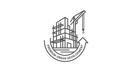 Fototapeta premium vector illustration of a building