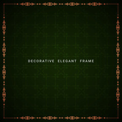 Fototapeta premium Ethnic classic floral frame background