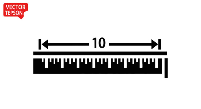 Ruler measurement tool length gauge.