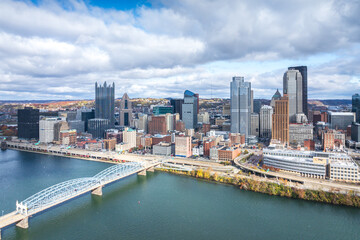cityscape of Pittsburgh,Pennsylvania skyline,USA © Chenxiaoyang
