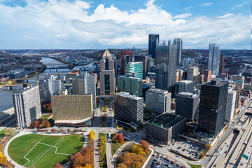 cityscape of Pittsburgh,Pennsylvania skyline,USA © Chenxiaoyang
