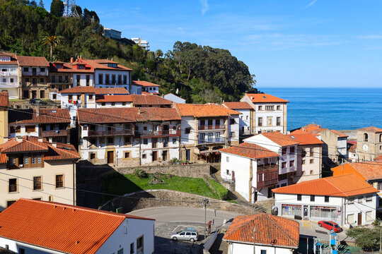 Beautiful houses of Lastres town, Asturias