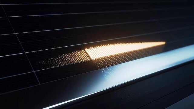 Progress Bar with Illuminating Nodes Jumping to Completion