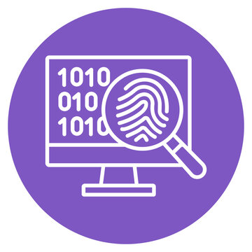 Digital Forensics Vector Icon
