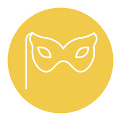 Naklejka premium Costume Mask Vector Icon