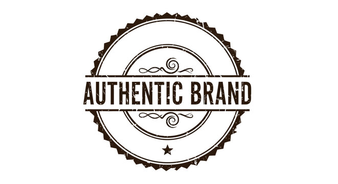 Authentic stamp seal with gear border