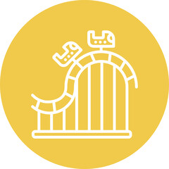Roller Coaster Vector Icon © SAMDesigning