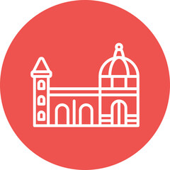 Fototapeta premium Florence Cathedral Vector Icon