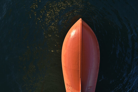 Bugwulst eines Containerschiff